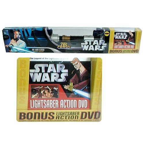 519RWM1UQPL Star Wars Obi Wan Kenobi Electronic Lightsaber with DVD