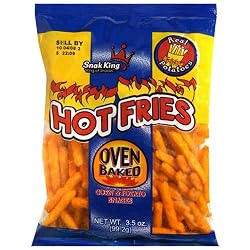 Snak King Hot Snak Fries, 3.5-Ounce Units (Pack of 24)