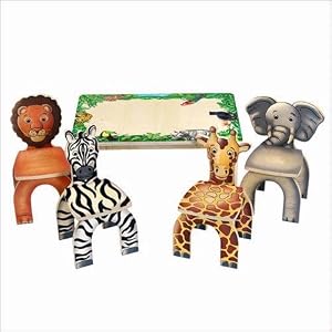 Anatex Safari Table and Animal Chairs by 
