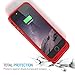 iPhone 6s/6 Battery Case - UNU DX Protective iPhone 6s/6 Battery Case ( 4.7 Inches) [Metallic Red] - MFI Apple Certified 3000mAh External Protective iPhone 6s/6 Charging Case Rechargeable Extended Portable Battery Pack Cover Cases Fit with Any Version of Apple iPhone