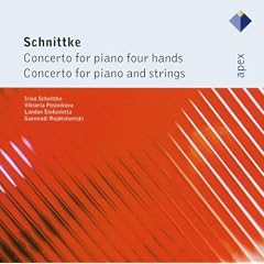 Schnittke : Concerto For Piano 4 Hands & Concerto For Piano & Strings  -  Apex