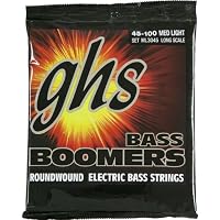 GHS Strings Electric Bass Boomer Set (Medium Nickel Steel, 4-String, Long Scale)