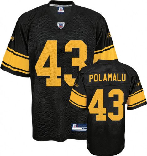 Troy Polamalu Steelers Pittsburgh Alternate NFL Replica Jersey