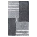 Liedeco Badezimmer-Garnitur 'Clio' | Badematte grau 060 cm x 100 cm