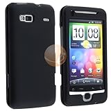 Snap-on Rubber Coated Case for HTC Desire Z / T-Mobile G2, Black