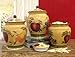 CANISTER SET,3PC CANISTER TUSCANY WINE GRAPE FRUITS