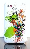 Rainbow Swirl Flower Mosaic Style Hard Skin Shield Proctor Case for Apple Iphone 3g 3gs