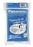 Panasonic M-CV145MS Type U-6 Tab Lock Micro Paper Bag, 3 Pack