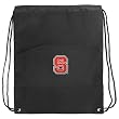 NC State Backpack Bag Drawstring Black Cinch NC State Wolfpack Draw String Back Pack - For Boys Girls Students or Adults