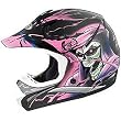 GMAX GM46Y Skull Special Edition Youth Girls Dirt Bike Motorcycle Helmet