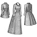 1880s Late Bustle Coat Pattern