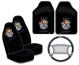 2010 F150 Ed Hardy Bulldog Seat Covers, Floor Mats, Steering Wheel Cover 5 pc Set
