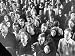 Crowd of Displaced Persons Standing Together Photographic Poster Print, 16x12