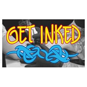 plan de publicit� - bb316 - Get Inked Tattoo - 90x52,5 cm