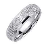 0.07ct Platinum Fancy Diamond Wedding Ring (GH, VS)