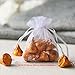 Ling's moment 3 x 4 Inch Sheer Organza Gift Candy Bags (100, Gold)