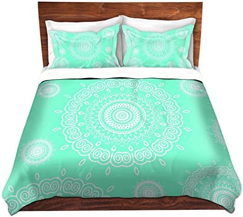 Duvet Cover Premium Woven Twin, Queen, King from DiaNoche Designs by Monika Strigel Home Decor and Bedding Ideas - Infinity Mint