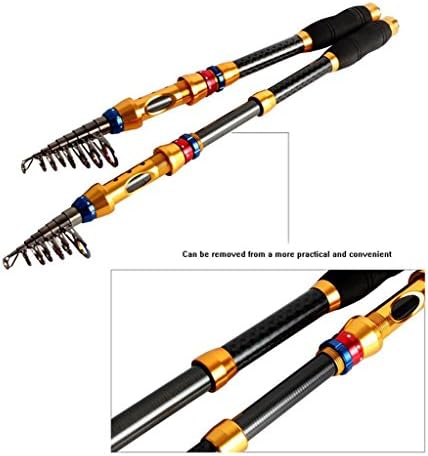 Fishing Rod Short Carbon Fiber Retractable Fishing Pole Rods Saltwater Travel Spinning Fishing Rods Poles Various Sizes By XKMJT