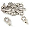 10 Lobster Claw Clasps Nickel Jewelry Connectors Parts
