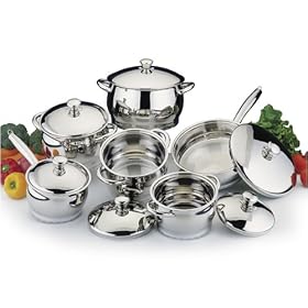 BergHOFF 1112268 12 Piece Cookware Set in Stainless Steel