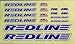Sporting Goods : REDLINE Complete BMX Decal Set