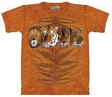 The Mountain Four Cat Portrait Lion Tiger Leopard Cheetah Child Tee T-shirt