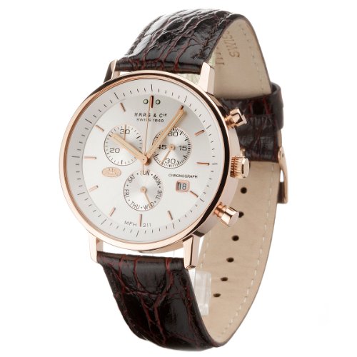 Haas & Cie Herrenuhr VITESSE Chrono Rotgold MFH211RSA