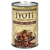 Jyoti Natural Foods Kala Channa, Baby Dark Chickpeas in Brine, 15-Ounce Cans (Pack of 12)