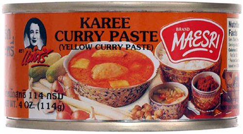 Yellow Curry (Kang Karee) Paste Thai Maesri 4 Oz. by Maesri