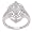 Sterling Silver 1/4 TDW Vintage Style Diamond Ring (G-H, I1-I2)
