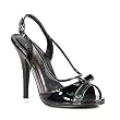 SEDUCE-118, 5 Inch Heel Sling Back Pump With Open Toe And Bow Detail.