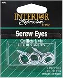 Dritz Nickel Screw Eyes 1/2-4/Pkg