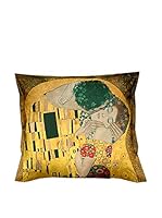Tele d'autore by MANIFATTURE COTONIERE Cojín Klimt Il Bacio (Oro/Multicolor)