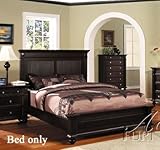 Eastern King Size Bed Dark Wenge Finish