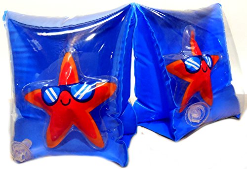 Play Day Ages 3-6 Cool Starfish Blue Armband Water Wings
