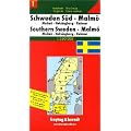 Freytag Berndt Autokarten, Schweden S�d, Malm�: Central (Road Map)