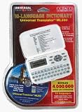 Traductor electronico ECTACO ML350: 10 idiomas: ingles, ruso, aleman, frances, espanol, italiano, finlandes, turco, polaco, checo