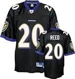 Ed Reed Black Reebok NFL Premier Baltimore Ravens Jersey - XX-Large