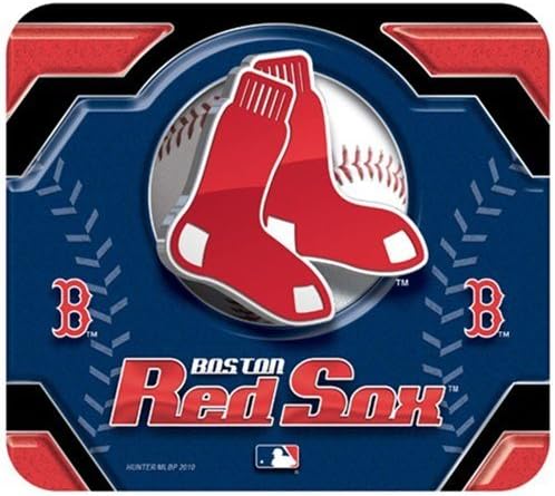 Boston Red Sox Logo Mousepad By Hunter Major League Baseball Sport Bat Ball Team Fan Memorabilia Souvenir Base Sport