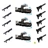 LEGO Star Wars / Little Arms Waffenset: 3 x Minigun Pathmaker (Z-6 Rotationsblaster) und 5 x Tommy Gun (Maschinenpistole) sowie 5 x Rifle f�r Clone Trooper + transneongelbfarbenen Stern - Insgesamt 13 TOP Waffen f�r Ihre Sammlung