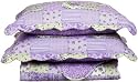Cathay Home Fashions Luxury Silky Soft Rachel Mini Quilt Set, Twin