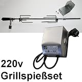 Produkt-Bild: Rotisserie / Grillspie&szlig;set, Grill - Motor in Edelstahlgeh&auml;use 220V