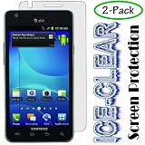ICE-CLEAR(TM)Shield[2-PackOptical-Clear]-SamsungGalaxyS2Siii777(at&t)/i9100LCDScreenProtector-45-daysMoneyBack+LifetimeReplacementguarantee