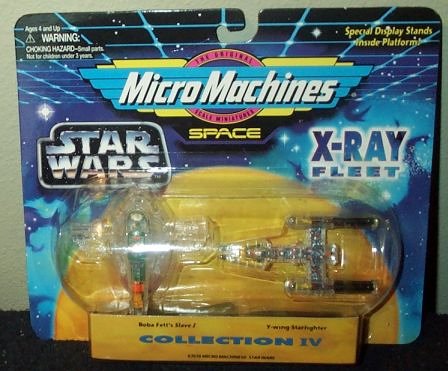 Star Wars Micro Machines Set IV with Boba Fett's Slave 1