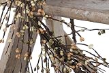 4 foot Long Hand Wrapped Fall Harvest Colors Pip Berry Garland
