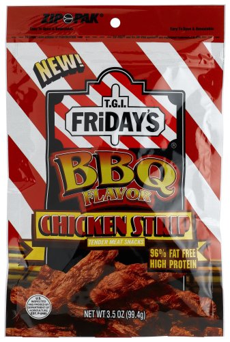 TGI Friday Barbecue Chicken Meat Snacks, 3.5-Ounce Units (Pack of 8) by TGI Friday