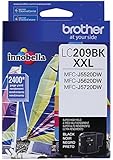 Brother Printer LC209BK Super High Yield Ink Cartridge, Black