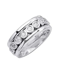 18k Gold 8.5mm Comfort Fit Contemporary Diamond Band 1.65ctw 1168