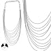 Sg Paris Collier Sautoir Femme Metal Argente