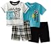 Babyworks Baby-Boys Newborn 4 Piece Short Set, Black, 18 Months